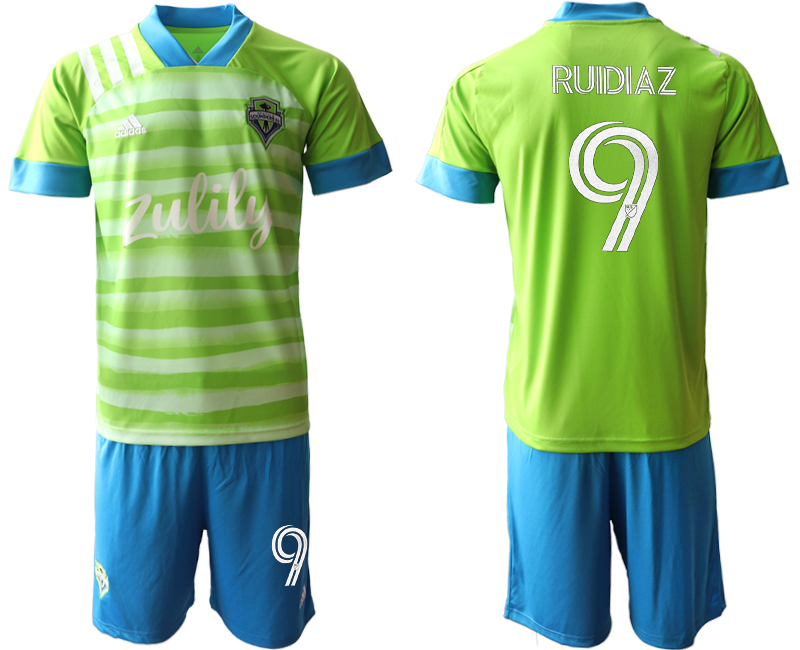 Men 2020-2021 club Seattle Sounders home #9 green Soccer Jerseys->seattle sounders jersey->Soccer Club Jersey